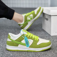 莆田夏季透氣新款休閑運動(dòng)板鞋男女同款滑板鞋男鞋棉鞋 蘋(píng)果綠摩擦有聲 36