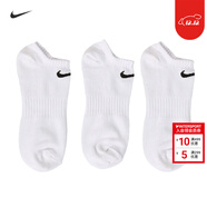 耐克（NIKE）襪子男襪子女 25新款運動(dòng)健身訓練籃球襪情侶低幫時(shí)尚短襪 三雙裝 主推/經(jīng)典白/三雙裝 L/26-28厘米/42-46碼