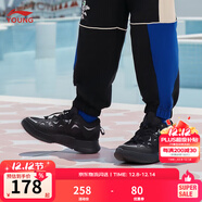 李寧童鞋兒童運動(dòng)鞋男春季韋德悟道2.3青少年版撞色鞋面休閑鞋YKCS228 黑色-55 32