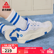 匹克態(tài)極漫游板鞋男冬季鞋新款休閑鞋情侶百搭厚底增高運動(dòng)鞋子男 【男款】大白/暗藍-網(wǎng)面款 41