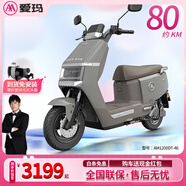 愛(ài)瑪（AIMA）電動(dòng)車(chē)鉛酸長(cháng)續航電池豪華成人踏板時(shí)尚學(xué)生雙人智能電動(dòng)摩托車(chē) 霧林綠-智能APP+72V20AH六塊電池