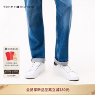 Tommy Hilfiger25秋冬新款男簡(jiǎn)約字母百搭休閑鞋運動(dòng)鞋板鞋小白鞋 白色100 42