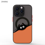 奴卡magsafe磁吸殼蘋(píng)果14pro手機殼iphone13磨砂12mini保護套16潮se新款15promax防摔xr小煤球8p適用ma magsafe強磁款充電動(dòng)畫(huà)撞色按鍵 iPhoneX