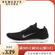 耐克（NIKE）男鞋Free RN Flyknit赤足飛線(xiàn)透氣緩震跑步鞋運動(dòng)鞋女鞋 631053-001 黑色 38