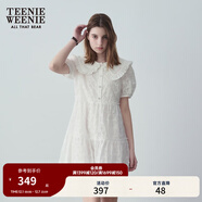 Teenie Weenie小熊夏裝公主裙連衣裙法式優(yōu)雅可愛(ài)娃娃裙女白色裙子 白色 L (170)