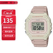 卡西歐（CASIO）卡西歐手表小方塊防水數顯電子表狂飆安欣同款男女學(xué)生運動(dòng)手表 W-218HC-4A2