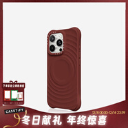 CASETIFY 純色波漾手機殼 MagSafe兼容 硅膠手機殼 適用于蘋(píng)果iPhone17/16/15 Air/Plus/Pro/Max手機保護殼 深櫻桃紅Magsafe iPhone 16 Pro