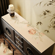 日本精選品牌防油抗菌宋代美學(xué)餐邊柜墊奢感桌墊電視柜桌布鞋柜酒 福籽盈枝-GJ-電視柜墊 40CMx220CM(邊角圓滑 呵護肌膚)