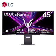 LG45GX900A曲面寬屏顯示器帶魚(yú)屏45英寸準4K240HZ臺式電腦屏幕 黑色 45GX900A-B