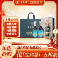 五糧液股份 年貨送禮 五糧佳釀 濃香型純糧白酒禮盒52度500ml*2瓶禮袋裝