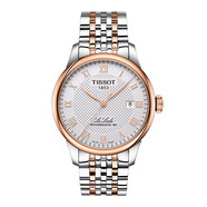 天梭（TISSOT）男女款手表 力洛克系列時(shí)尚優(yōu)雅間金不銹鋼表帶自動(dòng)機械防水腕表 T006.407.22.033.00 39.3mm