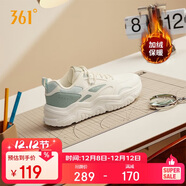 361°運動(dòng)鞋女冬季加絨復古棉鞋情侶厚底休閑老爹鞋子女682446738-1