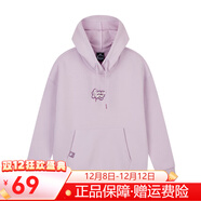 361°衛衣女2025秋季新款連帽套頭衛衣寬松運動(dòng)服休閑長(cháng)袖上衣女外套 暮灰紫69元 -連帽套頭 M