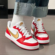 耐克（NIKE）女鞋COURT低幫板鞋2026春季新款透氣新年本命年休閑運動(dòng)鞋小白鞋 DV5456-137朱金相映/新年款本命年紅色 35.5