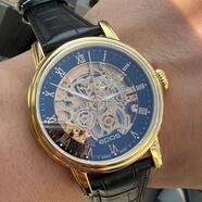 愛(ài)寶時(shí)二手98新愛(ài)寶時(shí)男士機芯腕表，前鏤空瑞士原裝進(jìn)口自動(dòng)機械手表