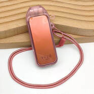 原裝適配zippo透明保護套子軟殼vazo電子器煙桿收納掛脖掛繩鏈項鏈子 【出口級品質(zhì)】透明粉保護套 vazo通用款 堅果R1