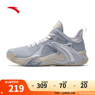 安踏（ANTA）KT籃球鞋男湯普森運動(dòng)鞋男緩震防滑防側翻實(shí)戰比賽氣墊球鞋子男 【空域4】-1608S-1霧灰/淺銀灰 43 (270mm)