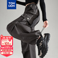 唐獅（TonLion）2025女工裝休閑褲 深灰 S 