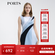 PORTS寶姿女裝春夏新款女裝無(wú)袖清爽優(yōu)雅連衣裙SM8D014JWQ050 霧藍色 XXS (0)