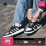 adidas COURTBEAT場(chǎng)下休閑籃球風(fēng)板鞋男女新款阿迪達斯官方輕運動(dòng)   白色/黑色   42