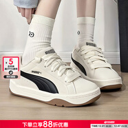 彪馬紅色板鞋男鞋女鞋情侶鞋2025冬季新款復古面包鞋時(shí)尚休閑鞋通勤鞋 Lifestyle Easy/暖白-黑 買(mǎi)家秀征集10元 35.5