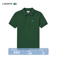 LACOSTE法國鱷魚(yú)童裝25春季新款純色簡(jiǎn)約短袖Polo衫|PJ2909 132/鱷魚(yú)綠 104 4A
