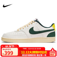 耐克NIKE男子板鞋經(jīng)典COURT VISION運動(dòng)鞋FD0320-133帆白綠40