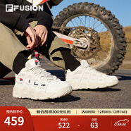 斐樂(lè )（FILA）FUSION 斐樂(lè )潮牌籃球鞋女鞋低幫籃球文化鞋復古休閑鞋老爹鞋 燕麥色-T12W941206AOM 36