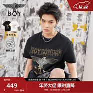 BOY LONDON25新款夏男女同款印花潮牌休閑涼感短袖T恤N01031 黑色 S