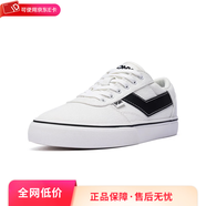 PONY【明星推薦】波尼Skate情侶低幫休閑帆布耐磨反毛運動(dòng)滑板鞋 241U1SK01BK 白色 41