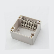 防水接線(xiàn)盒戶(hù)外帶端子10P20P電源分線(xiàn)密封盒設備端子盒監控安防PG PG6P   83*81*56mm