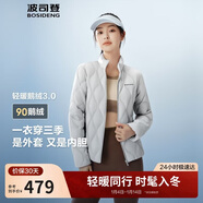 波司登25年鵝絨羽絨服女士秋冬輕薄立領(lǐng)修身短款休閑百搭舒適外套