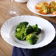 樂(lè )美雅（Luminarc）樂(lè )美雅家用菜盤(pán)純白盤(pán)子西餐湯盤(pán)圓形碟子魚(yú)盤(pán)鋼化白玉玻璃餐具 單只23cm圓形深盤(pán) 無(wú)規格