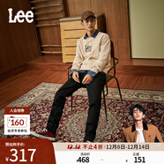 Lee【張凌赫代言】723修身中腰直腳黑色男牛仔長(cháng)褲潮流LMB1007201 黑色（31褲長(cháng)） 30