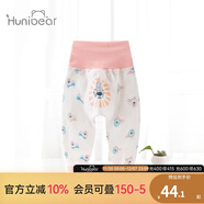 歡喜小熊 寶寶褲子嬰兒大pp褲高腰護肚春秋四季外穿冬季加絨加厚哈倫褲 205703 粉 90(建議18-24個(gè)月.身高80-90cm)