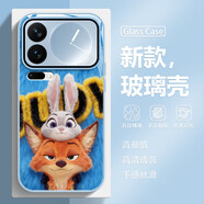 美十美分（MSMF）瘋狂動(dòng)物城適用小米手機殼朱迪尼克情侶高顏值毛絨風(fēng)新款卡通防摔女款全包保護套 【玻璃遠峰藍】朱迪尼克-BL5263Y 小米12/小米12X/小米12S