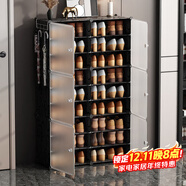 安爾雅 簡(jiǎn)易鞋柜經(jīng)濟型簡(jiǎn)約防塵小鞋架子多層組裝塑料收納柜玄關(guān)柜