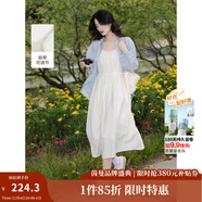 茵曼（INMAN）章若楠同款歐若風(fēng)天絲薄開(kāi)衫女裝襯衫2025夏季新品長(cháng)袖襯衣 吊帶裙田園杏-18322336 M