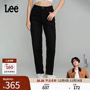 Lee【張凌赫代言】411高腰舒適小直腳男友風(fēng)磨毛女士牛仔褲顯瘦潮 黑色(25褲長(cháng)) 27 (110-120斤可選)