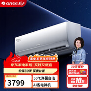 格力（GREE）大1匹 京賞 一級能效 變頻冷暖 AI節能 凈菌自潔壁掛式空調掛機KFR-26GW/(26598)FNhAd-B1(JDWIFI)
