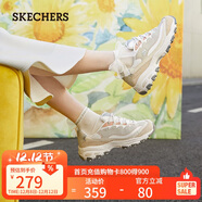 斯凱奇（Skechers）奶茶熊女鞋秋季厚底老爹鞋軟底百搭熊貓鞋休閑運動(dòng)鞋149238