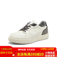 暇步士（Hush Puppies）（專(zhuān)柜）暇步士商場(chǎng)同款2024秋新款小白鞋男休閑板鞋N4J05CM4 深灰色 42