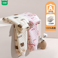 木木屋（mumuwu）三層加厚兒童保暖褲女童中大童夾棉女孩含棉秋褲打底長(cháng)褲冬季睡褲 組合Q 100 cm 建議身高95cm25斤內