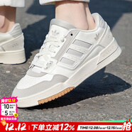 阿迪達斯（adidas）三葉草男鞋 2025冬新款運動(dòng)鞋防滑耐磨復古板鞋時(shí)尚潮流休閑鞋子 亮白色/淺灰【熱銷(xiāo)款】 41 碼(內長(cháng)255mm)