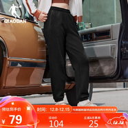 喬丹褲子女士秋冬季休閑褲女萊賽爾Lyocell運動(dòng)九分束腳褲衛褲女