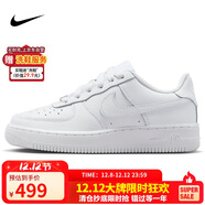 耐克NIKE板鞋女子大童空軍一號 AIR FORCE 1運動(dòng)鞋FV5951-111白40