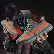 品牌椰子鞋350男鞋女白滿(mǎn)天星2026新款春夏季學(xué)生透氣運動(dòng)網(wǎng)面鞋 灰橙條【經(jīng)典款】 37