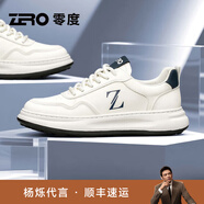零度尚品Zero男鞋2025秋季新款厚底增高波仔鞋風(fēng)尚百搭日常潮流時(shí)尚運 白色 40