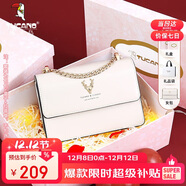 啄木鳥(niǎo)（TUCANO）包包女款2025年牛皮鏈條小方包單肩斜挎包圣誕新年生日禮物送女友