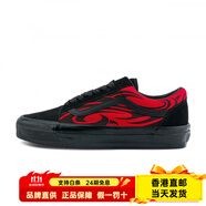 VANS秋冬范斯官方 Premium LX Old Skool拼色男鞋女鞋板鞋 紅色火焰_黑色 35 _鞋內長(cháng)22cm